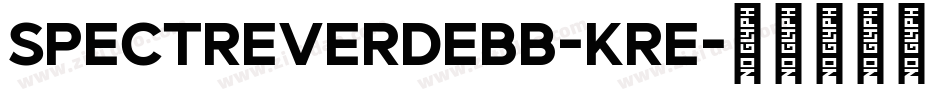 SpectreVerdeBb-Kre字体转换