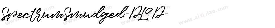 SpectrumSmudged-DL9D字体转换