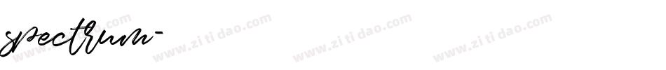 spectrum字体转换