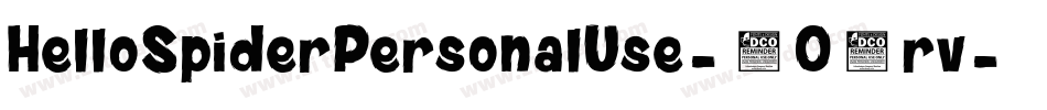 HelloSpiderPersonalUse-2O4rv字体转换