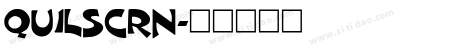QUILSCRN字体转换
