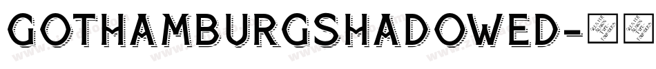 GothamburgShadowed字体转换