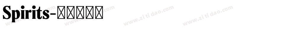 Spirits字体转换