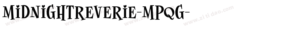 MidnightReverie-mpqG字体转换