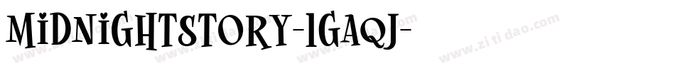 MidnightStory-1Gaqj字体转换