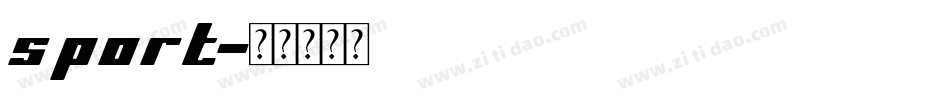 sport字体转换