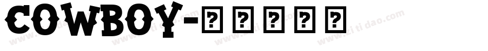 Cowboy字体转换