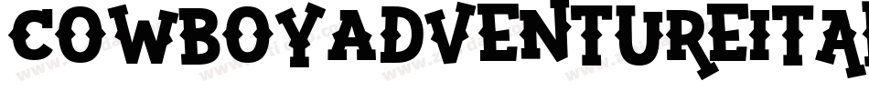 CowboyAdventureItalic-8MMzM字体转换