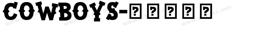 cowboys字体转换