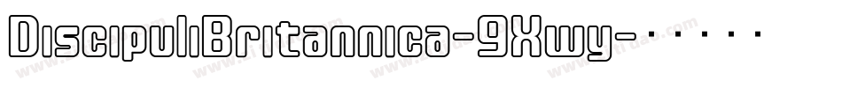 DiscipuliBritannica-9Xwy字体转换