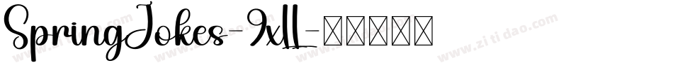 SpringJokes-9xLL字体转换