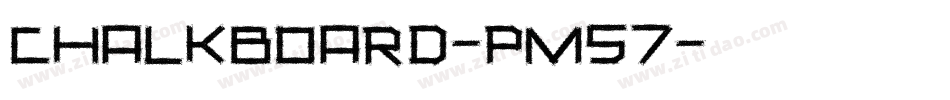 ChalkBoard-PM57字体转换