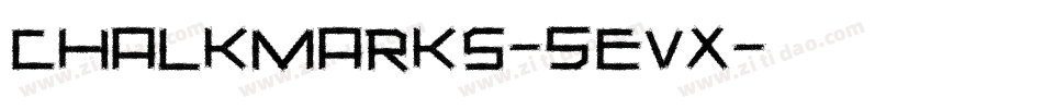 ChalkMarks-5Evx字体转换