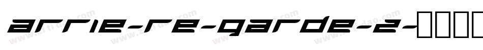 Arrie-re-Garde-2字体转换