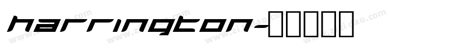 HarringtON字体转换