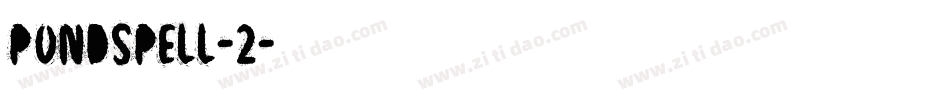 Pondspell-2字体转换