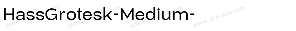 HassGrotesk-Medium字体转换