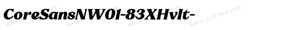 CoreSansNW01-83XHvIt字体转换