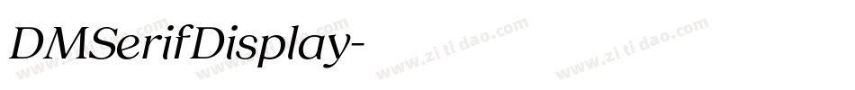 DMSerifDisplay字体转换