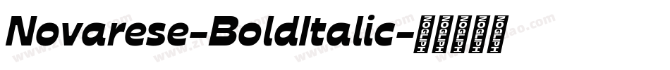 Novarese-BoldItalic字体转换