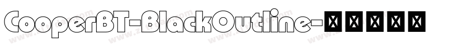 CooperBT-BlackOutline字体转换