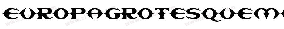 EuropaGrotesqueMedium字体转换