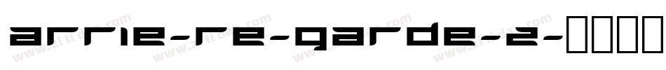 Arrie-re-Garde-2字体转换