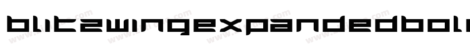 BlitzwingExpandedBold-ReA3字体转换