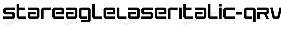 StarEagleLaserItalic-qRVd字体转换