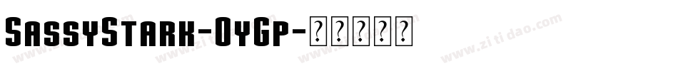 SassyStark-OyGp字体转换