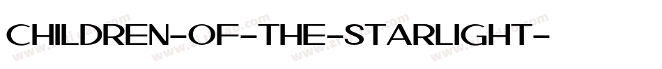 Children-of-the-Starlight字体转换