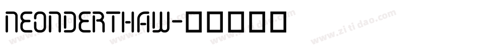 NeonDerthaw字体转换