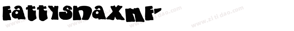 FattySnaxNF字体转换