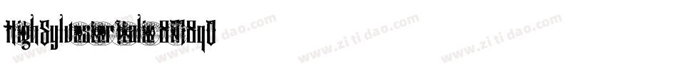 HighSylvesterItalic-8M8qD字体转换
