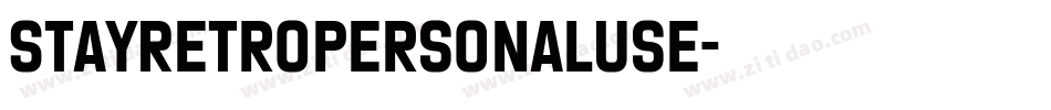 StayRetropersonaluse字体转换