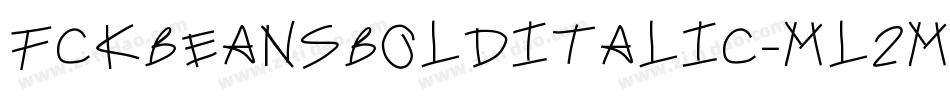 FckBeansBoldItalic-ml2m字体转换