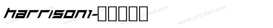 Harrison1字体转换