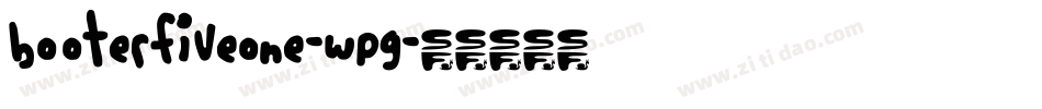 BooterFiveOne-WPG字体转换