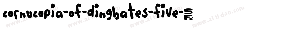 Cornucopia-of-Dingbates-Five字体转换