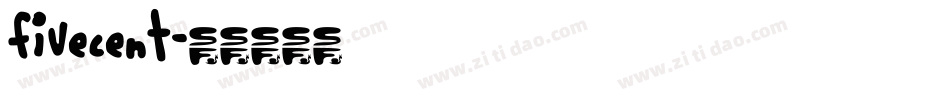 fivecent字体转换