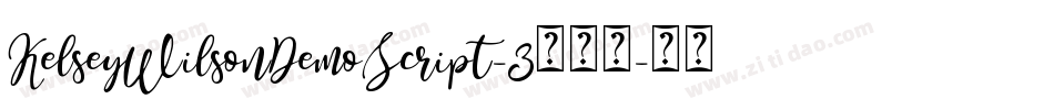KelseyWilsonDemoScript-3手机版字体转换