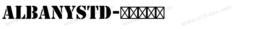AlbanyStd字体转换