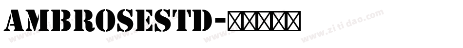 AmbroseStd字体转换