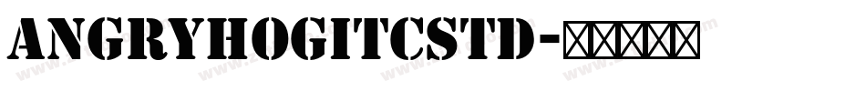 AngryhogITCStd字体转换