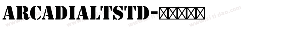 ArcadiaLTStd字体转换