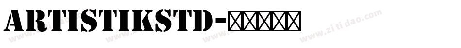 ArtistikStd字体转换