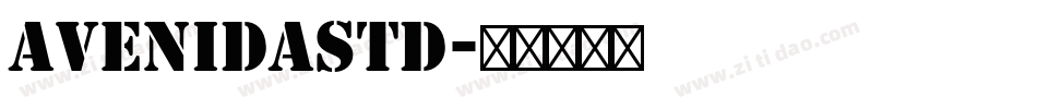 AvenidaStd字体转换
