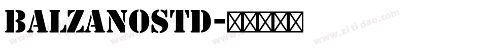 BalzanoStd字体转换