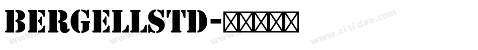 BergellStd字体转换