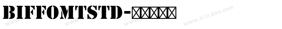 BiffoMTStd字体转换